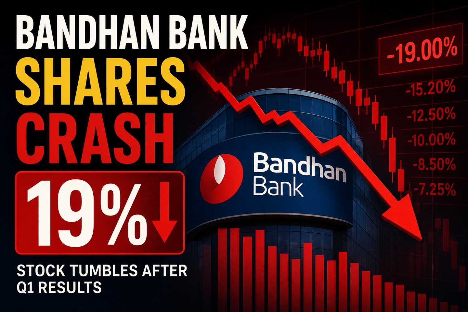 Bandhan Bank Shares Crash 19% After Q1 Results: Why the Stock Tumbled Despite Strong Profit