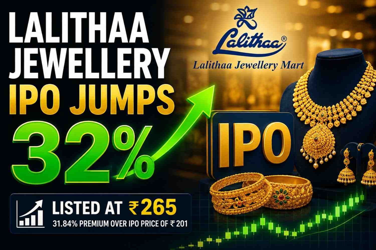 Lalithaa Jewellery IPO Jumps 32%: Hold or Sell?