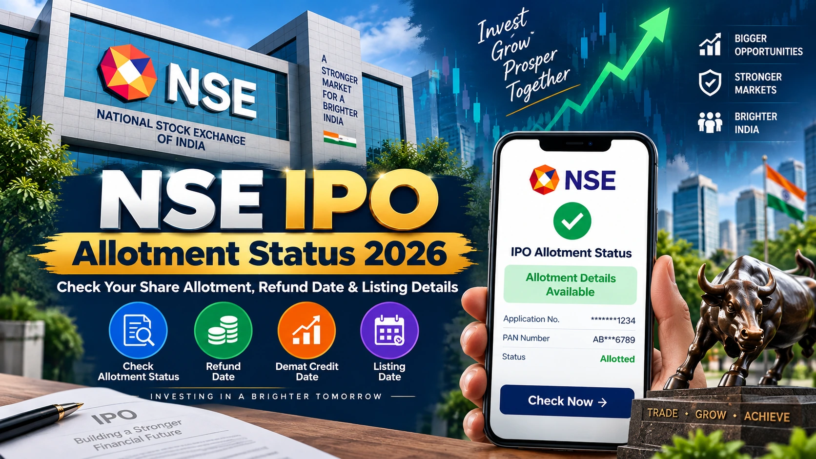 NSE IPO Allotment Status 2026: Check Online, Date & Listing