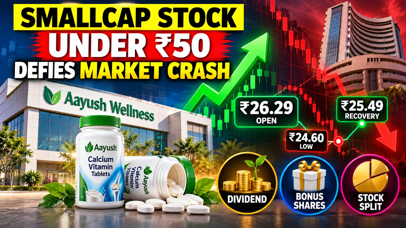 Aayush Wellness Share Price Rebounds Amid Market Crash