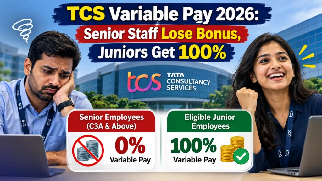 TCS Variable Pay 2026: Seniors Lose Bonus 3 TCS Variable Pay 2026